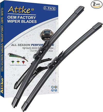 ATTKE OEM Quality Front Windshield Wiper Blades, 2007 Mercedes-Benz R63 AMG R500 2006-2007 R350 2006-2012 ML/GL 320 450 550 500 28" + 21" OEM Replacement (Set of 2)