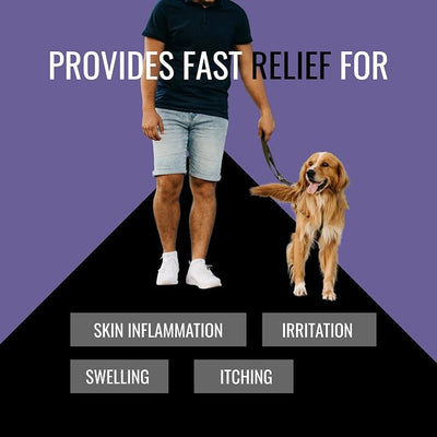 NOVEHA 1% Hydrocortisone Spray for Dogs, Cats, Horses – Hot Spot Treatment & Itch Relief for Pets – Advanced Formula Soothes Itch, Hot Spots, Dermatitis, Irritated Dry Itchy Skin & Allergies – 120mL