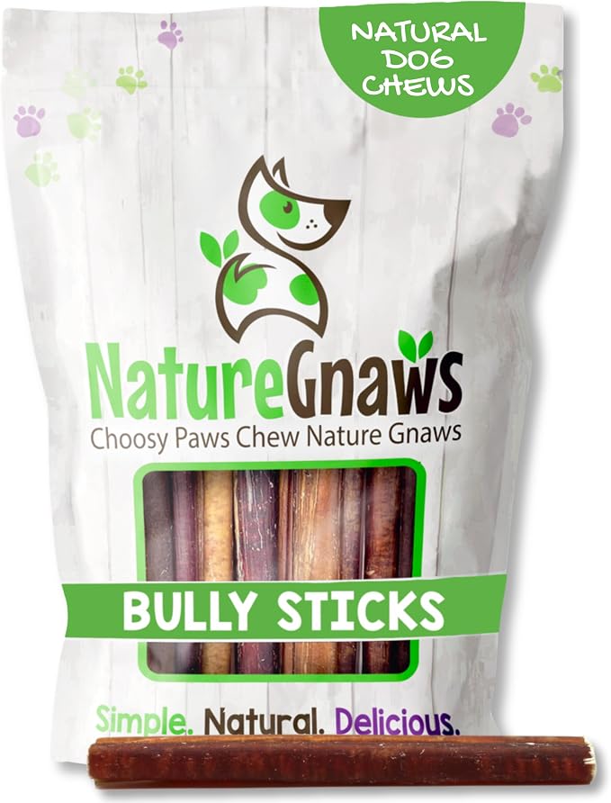 Bully Sticks for Dogs 5-6" (1Lb) - Mixed Thickness - Long Lasting for Aggressive Chewers and Large Dogs - Natural Beef Dog Chew Bones