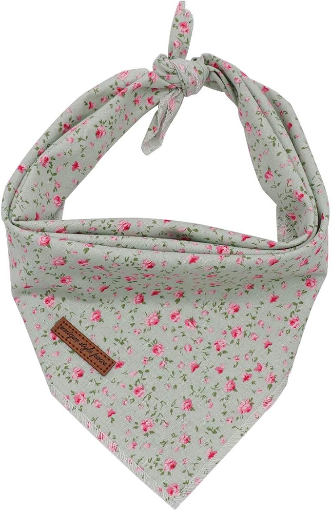 Unique Style Paws Dog Bandanas 1PC Washable Cotton Triangle Dog Scarfs for Small Medium Large Dogs and Cats