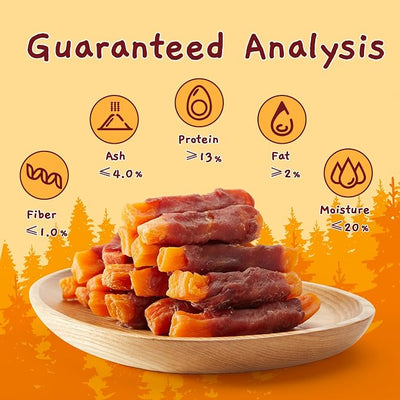 Jungle Calling Sweet Potato & Duck Dog Treats – Natural, Grain-Free Training Chewy Snacks for Small, Medium & Large Dogs, (10.6 oz)
