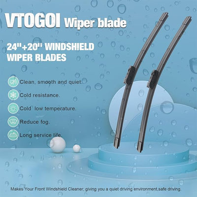 OEM Windshield Wiper Blades Replacement for Land Rover Discovery5 L462 2017 2018 2019 2020 2021 2022 2023 2024 2025, All Weather Original Factory Quality Front & Rear Wiper Set 24"+20"+13" (Pack of 3)
