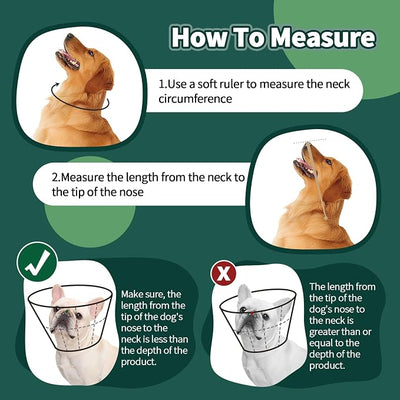Allroaring Adjustable Dog Cone for Spay, Comfy Recovery Collar Green XL | Breathable & Lightweight; Soft Fabric; Wound Healing & Stitches; Chewing Deterrent; Foldable; Extra Long; Protect Furniture