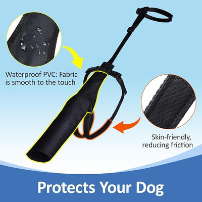 BARKLESS Dog Tail Protector, Dog Tail Guard for Medium Large Dogs, Adjustable Cover to Prevents Licking Wounds, Breathable Tail End Bag for Recovery (Black, M)