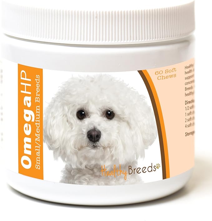 Bichon Frise Omega HP Fatty Acid Skin and Coat Support Soft Chews 60 Count