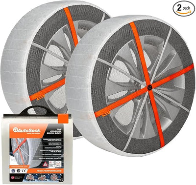 AutoSock for Passenger Vehicles HP695, Snow Socks for Tires, Pack of 2