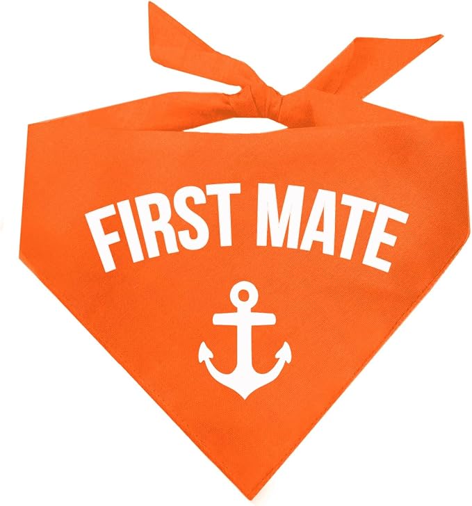First Mate Dog Bandana (Orange, OS 264)