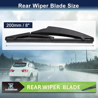 X AUTOHAUX Rear Windshield Wiper Blade 200mm 8 Inch for Lexus CT200h 2011-2017 for Scion XD 2008-2014 for Toyota Prius C 2012-2019