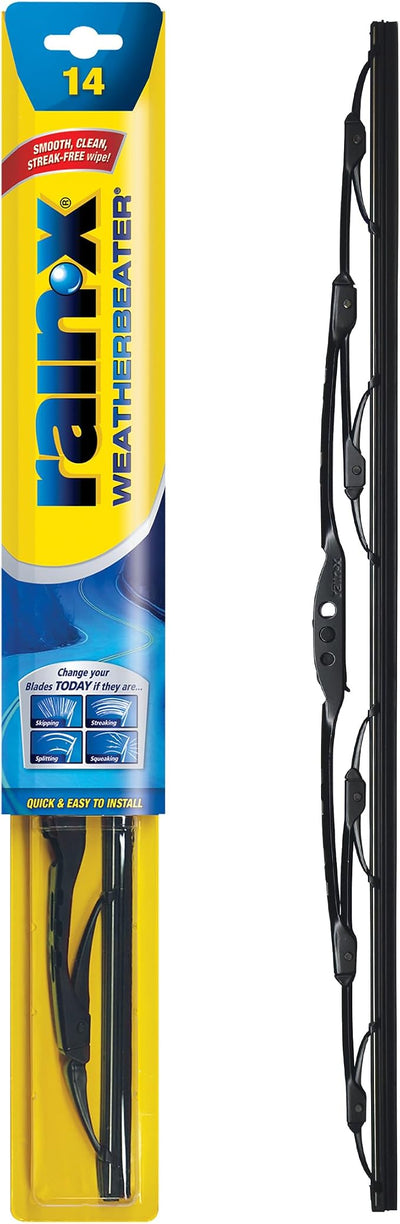 Rain-X RX30214 WeatherBeater Wiper Blades, 14" Windshield Wipers (Pack of 1), Automotive Replacement Windshield Wiper Blades That Meet Or Exceed OEM Quality And Durability Standards