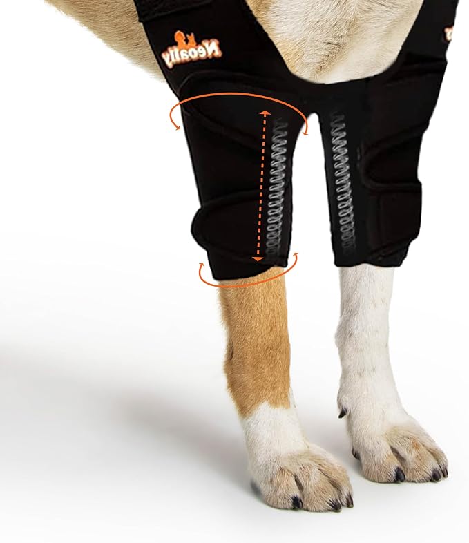 Dog Elbow Support Brace With Metal Inserts for Canine Elbow and Shoulder Support Elbow Hygroma, Dysplasia, Orthosis, Calluses, Pressure Sores and Shoulder Dislocation (Pair, Extra Small)