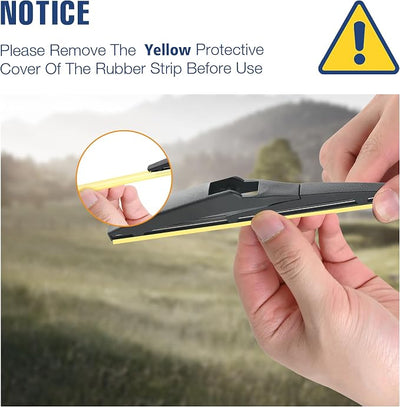 8 Inch Rear Wiper Blade Replacement for Lexus CT200h 2017-2011 Scion xD 2014-2008 Toyota Prius C 2021-2012 Rear Windshield Wiper Blade(8-A/H200)