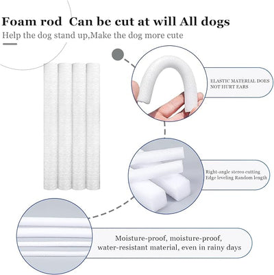 Doberman Ear Posting Kit, Dog Ear Cropping Dog Ears Stand up Care Tape Kit for Doberman Pinscher Dogs
