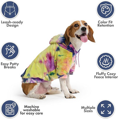 Spark Paws Dog Hoodie – Premium Dog Sweater for Small, Medium, and Large Dogs | Warm Outfits for French Bulldogs, Pitbull, Puppy, Winter Jacket Alternative - Berry Lemonade - 2XL