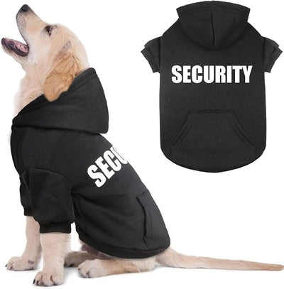 Dog Sweaters for Small Dogs Security Dog Hoodie Sweater Soft Brushed Fleece Pet Clothes Pet Hoodie Sweatshirt with Pocket(S)