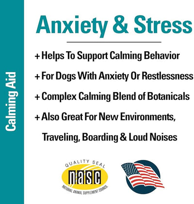 Vet Classics Anxiety & Stress Dog Supplement – Helps Reduce Dog Stress – Includes Botanicals for Calming Dog Behavior, Pet Nervousness – Melatonin, Chamomile, Ginkgo Biloba – Soft Chews 120 Ct.