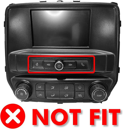 2+32G Android 12 Double Din Car Stereo for Chevrolet Silverado/GMC Sierra 2014-2018 with 10.1 Inch Touchscreen Radio Built-in Bluetooth5.4/WiFi6/Wireless Carplay/Android Auto/GPS/FM/AUX/Backup Camera