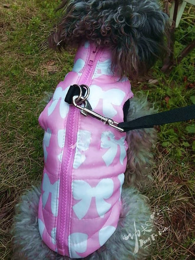 Winter Warm Dog Vest - Windproof, Waterproof Coat for Small to Medium Dogs - Pink
