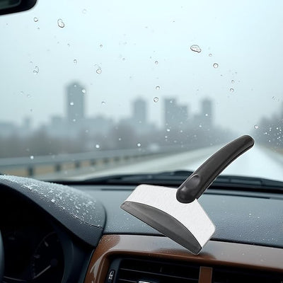BWESOO Black Handle Ice Scraper for Car Windshield Car Window Frost Remover Scratch-Free Ice Breaker Shovel Cleaning Tool Car Winter Accessories for Quick Clean Glass Ice Scrapers and Snow Brushes