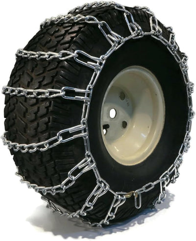 The ROP Shop Pair of 2 Link Tire Chains 16x7.5x8 | For Snow Blowers, Lawn & Garden Tractors, Mowers & Riders, UTV, ATV, 4-Wheelers, Utility Vehicles