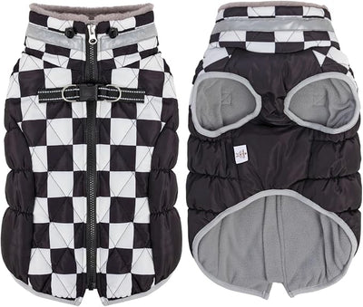 CuteBone Waterproof Winter Coat with Harness, Reflective Warm Jacket with Zipper for Cold Weather, Snowsuit for Small Medium Large Dogs YRFN16XXL
