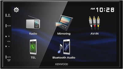 KENWOOD DMX150BT 6.8" Capacitive Touchscreen Digital Multimedia Receiver – Bluetooth, USB Mirroring for Android, Rear Camera Input, 13-Band EQ