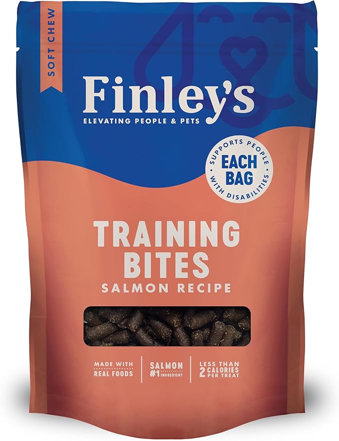 Finley's Training Treats for Puppies, Soft Salmon Dog Treats for All Dogs and Sizes, Limited Ingredient, Low Calories, 16oz, 1 Pack