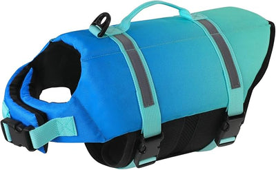 Doglay Dog Life Jacket, Life Vest for Swimming and Boating, Adjustable Puppy Life Jacket with Reflective Stripes, Superior Buoyancy Pet Swimming Vest for Small Medium and Large Dogs