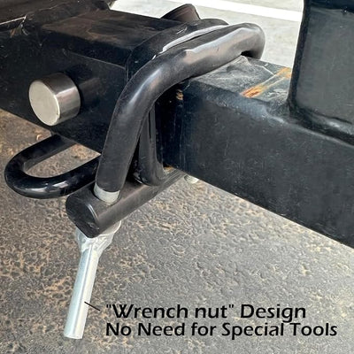 MaxxHaul 50832 Hitch Tightener Anti Rattle Stabilizer for 2-1/2" Hitches - with Wrench Nut - No Tool Installation Fast & Easy