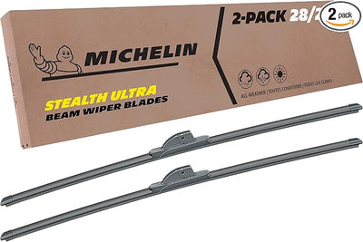 Michelin 19-2828SUBA Stealth Ultra Twin Pack 28 inch Wiper Blade Fits Select Ford, Dodge, Chrysler, Mercedes-Benz, Plymouth, Kia, Cadillac, Maybach, Model Years (2 Pack)