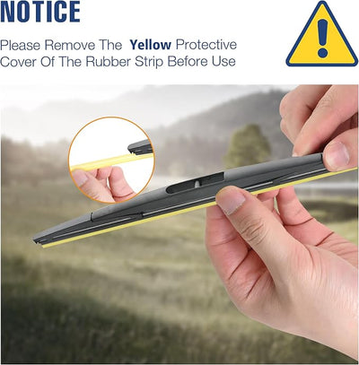 16 Inch Rear Wiper Blade Replacement for Honda Odyssey 2023 2022 2021 2020-2005 Subaru Outback 2022-2020 Forester 2005-2004 Impreza 2011-2009 2004 Rear Windshield Wiper Blade(16-B/H410)