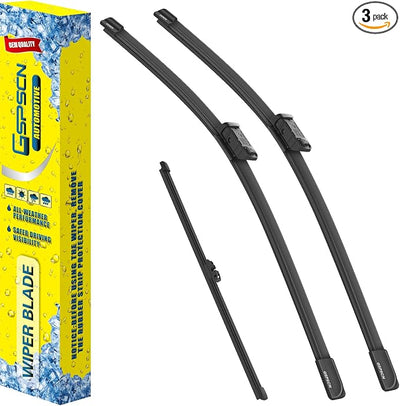 GSPSCN 3 Wipers Replacement for Volvo V90 2021-2018，XC40 2024-2019，XC90 2024-2016，V90 Cross Country 2024-2017 Original Equipment Windshield Wiper Blades 24"+20"+14" (set of 3) Top Lock