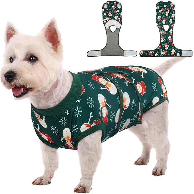 Dog Surgery Recovery Suit, Doggie Surgical Bodysuit for Female Male Dogs, Pet Anti Licking Shirt for Spay Neuter Dog Cone Alternative