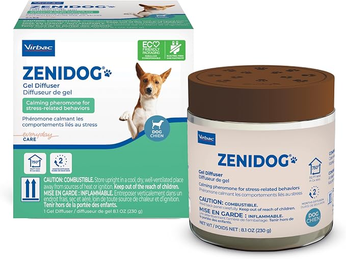 ZENIDOG® Gel Diffuser | Dog Calming Pheromone Diffuser for Stress Relief No Electricity Required and Lasts up to 2 Months