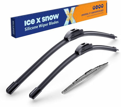 ICEXSNOW® Silicone Windshield Wiper Blades Replacement for 2001-2004 Hyundai Santa Fe (Pack of 3) Automotive Replacement Windshield Wiper Blades,OEM Original Replacement 22+20+13"(13-1)