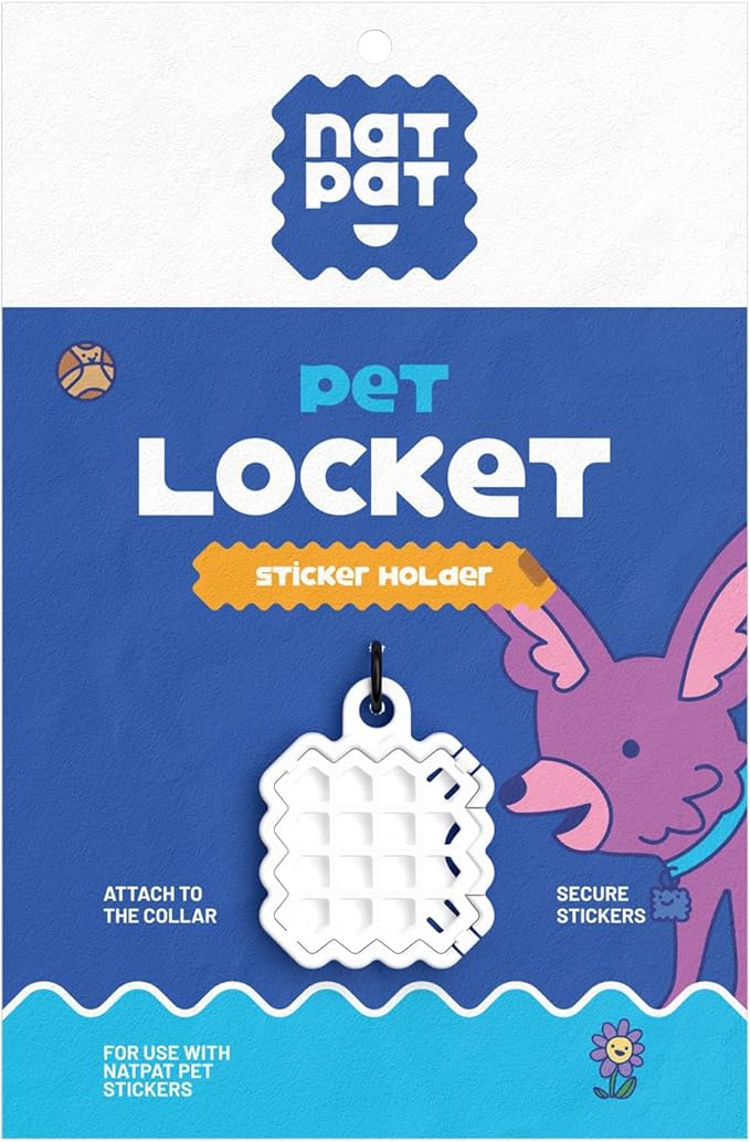 Holistic Pet Care Locket – Safe, Durable, Non-Toxic – Designed for Pet Zen Stickers, Pet Training & TrailPatch Outdoor Protection Patches