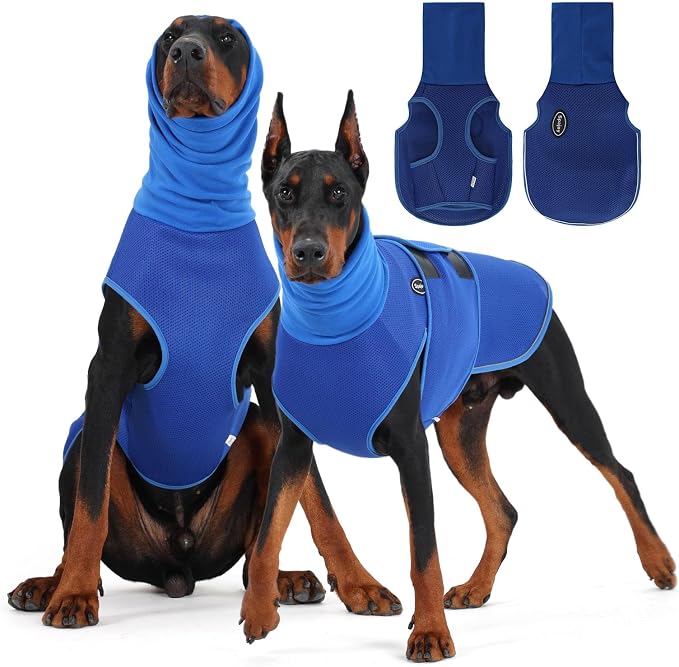 Dog Anxiety Vest with Hood, Soft Thunder Jacket for Fireworks, Vet Visits & Separation Anxiety – No Medication or Training