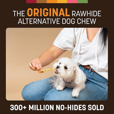 Earth Animal No Hide Stix - Long Lasting Rawhide Free Small Dog Chews Sticks, Chicken - 20 Count Value Pack