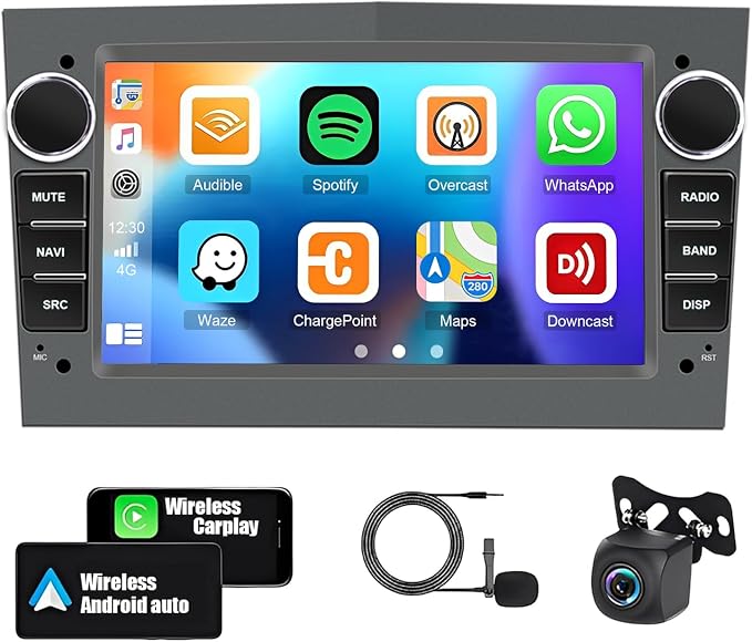 4+64G Car Stereo for Saturn Vue 2008-2010, for Saturn Astra 2008-2009 | 7inch Touchscreen,Android 15 with Wireless CarPlay Android Auto,Bluetooth GPS WiFi SWC FM Mirror Link Backup Camera