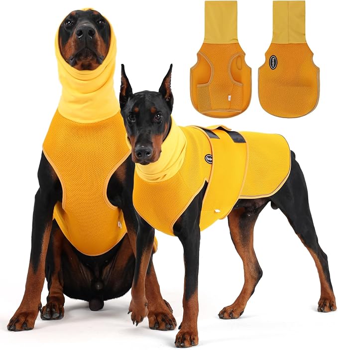 Dog Anxiety Vest with Hood, Soft Thunder Jacket for Fireworks, Vet Visits & Separation Anxiety – No Medication or Training