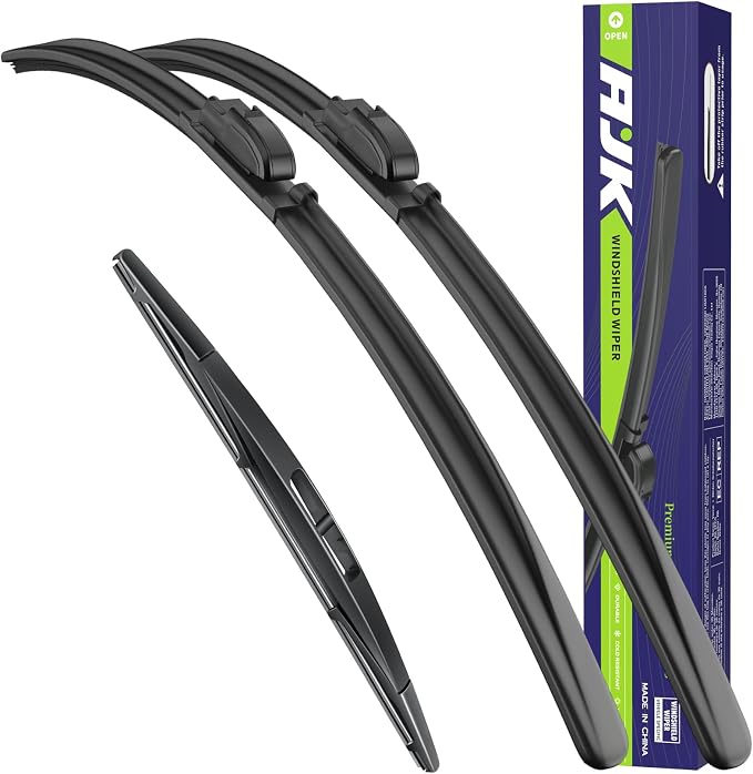 AJK Wiper Blades for INFINITI QX80 2014-2024 | Front & Rear, 3-Piece, OEM, Conventional