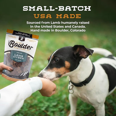 Lamb Cubes Single Ingredient Healthy Dog Treats - All Natural, Vet Approved, Grain Free, Nutritious Made in USA Treats for Dogs (Lamb Lung, 5oz)
