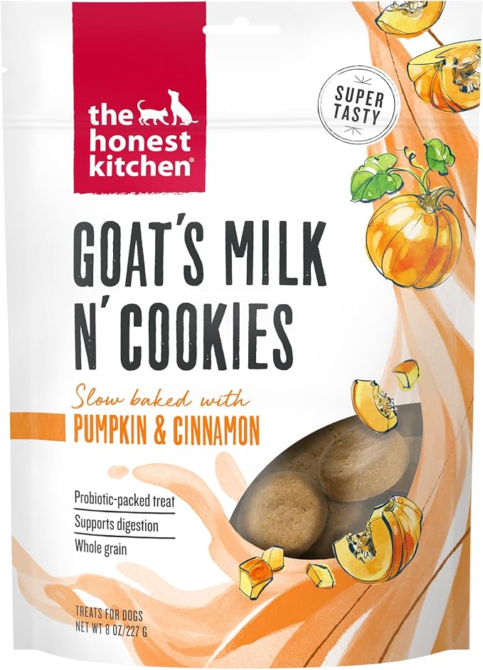 Goat's Milk N' Cookies: Slow Baked with Pumpkin, 8 oz Bag