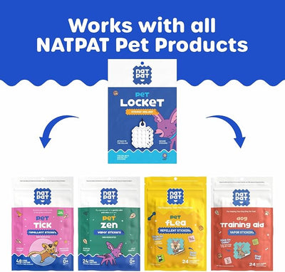 NATPAT Holistic Pet Care Locket – Safe, Durable, Non-Toxic – Designed for Pet Zen Stickers, Pet Training & TrailPatch Outdoor Protection Patches