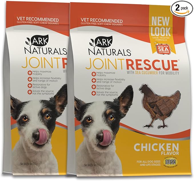 Joint Rescue Dog Chew, Chicken Flavor, Joint Supplement with Glucosamine & Chondroitin, 2 Pack