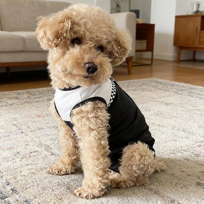 Dog Surgical Suit - Recovery Onesie for Dogs After Surgery, Spayed Female/Male Puppy, Breathable Anti-Lick Clothes, Alternative to Cone(Black and White-xs)