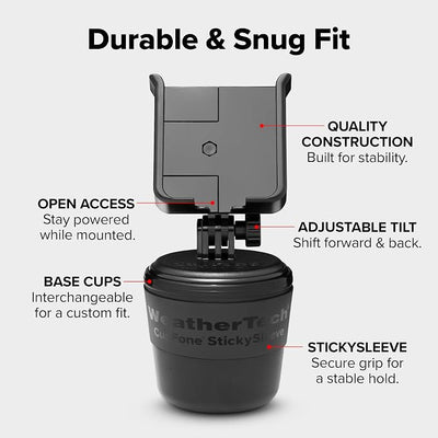 WeatherTech Portable Electronic Device Mount, Violet, Fits Smartphones