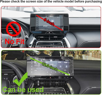 Car Phone Holder for Toyota Venza 2021-2023 (8" Screen) - Compatible with iPhone 14/14 Plus/14 Pro/14 Pro Max & More - 360 Rotatable, One-Button Release, Fits Thick Cases