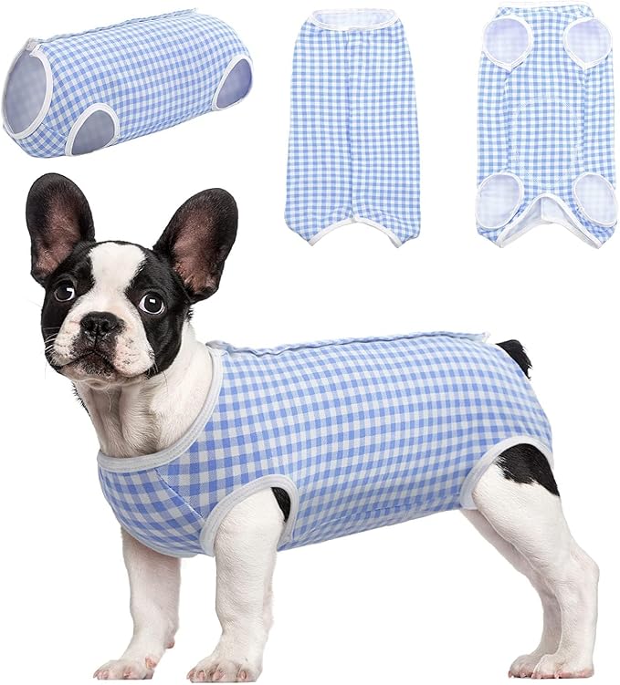 Surgical Recovery Suit for Dogs Cats, Pet T-Shirt After Surgery Wear for Dogs, Dog Professional Recovery Suit Comfortable E Collar Alternative, Prevent Licking Onesies Pet Surgery Recovery Suit