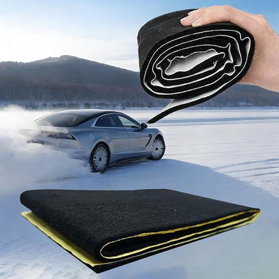 Battery Insulation for Cars Adhesive Vehicle Supplies | Car Battery Fireproof Blanket for Drivers Trucks SUVs RVs Sedans Fleet Managers Garage Overnight Parking Daily Commute Road