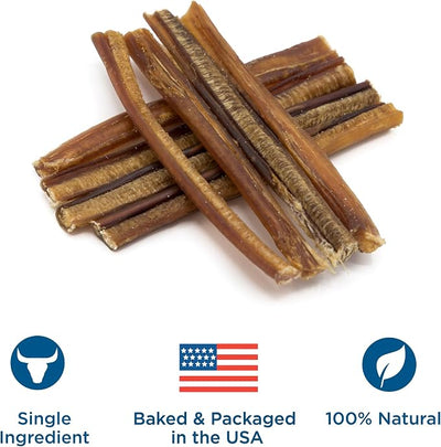 Best Bully Sticks 6 Inch Bully Sticks for Dogs - 8 oz (Pack of 1) - Natural Grass-Fed Dog Treats Large Breed, Grain and Rawhide-Free, Perfect for Medium or Large Canines
